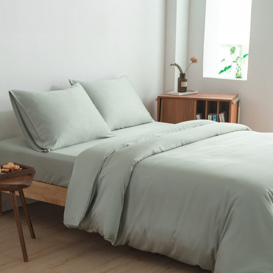 Tweepersoons beddengoedset M - Sage Green