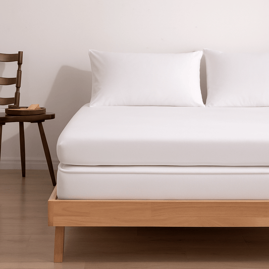 Hoeslaken (splittopper) - Coco White - Premium - HUTWARE.NL