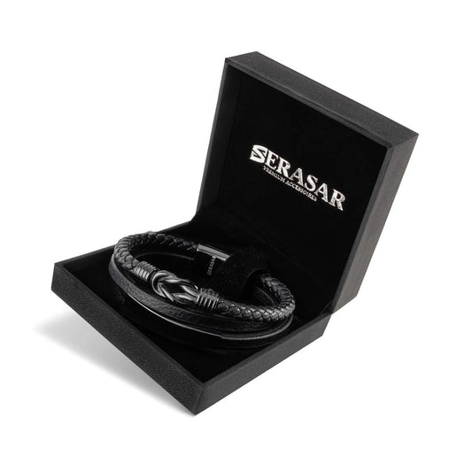 SERASAR Leren Armband met Magneetsluiting
