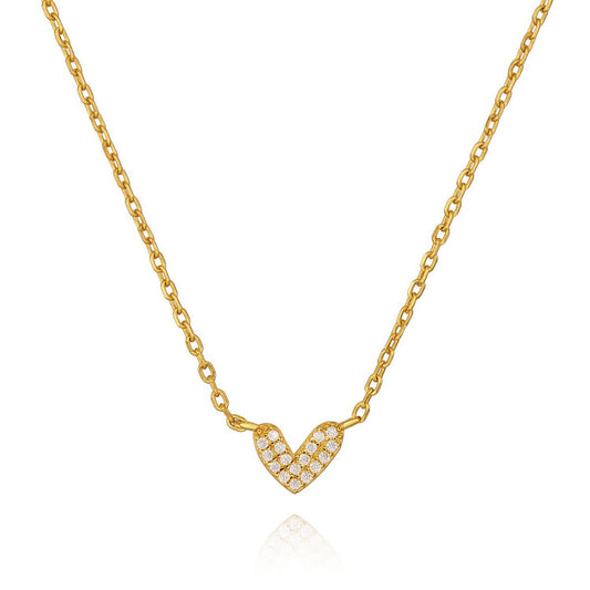 GAVERO CUORE BRILLANTE ketting – hartvormige hanger met zirkonia