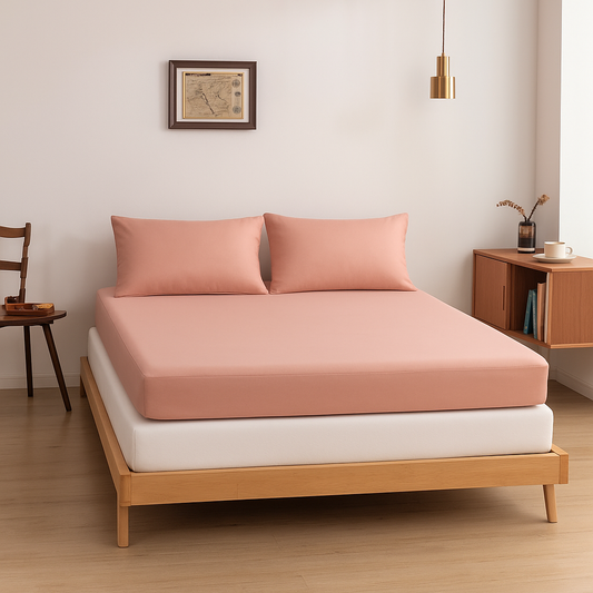 Hoeslaken (Topdekmatras) - Cuddle Pink - Premium