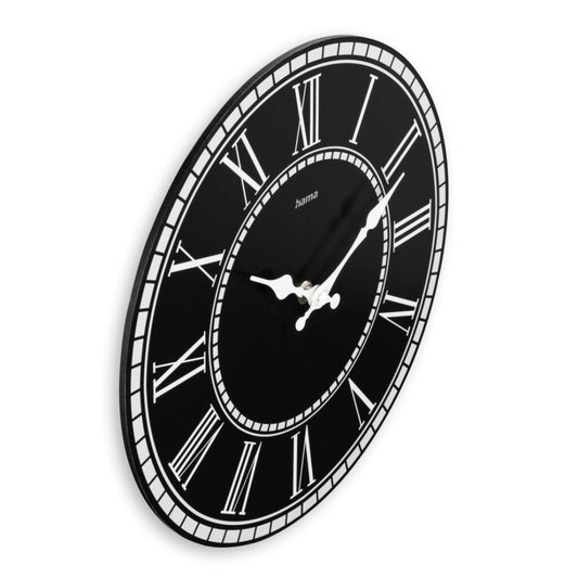 Hama Wandklok Rab Vintage Tikt Niet 30 Cm Zwart/Wit/Mdf