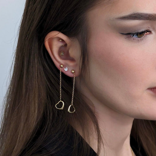 GAVERO TESORO Oorbellen – 925 sterling zilver met dubbele 18K vergulding