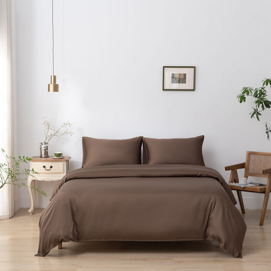 Tweepersoons beddengoedset M - Coffee Brown