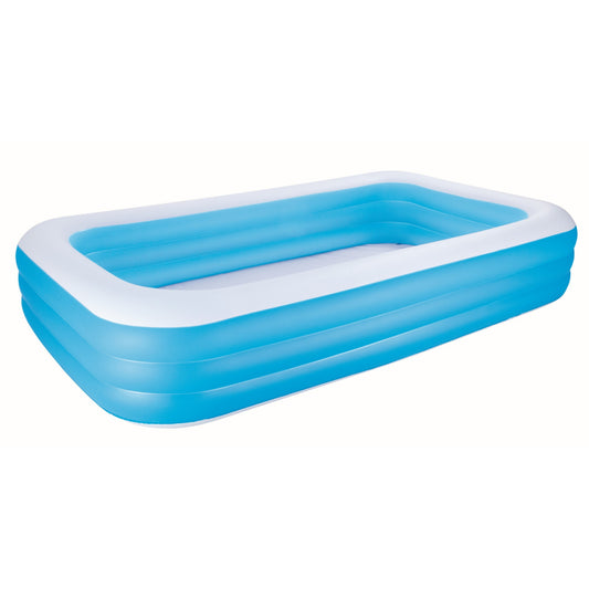 Bestway Familiezwembad Rechthoek Deluxe 305X183X56 Cm Wit/Blauw