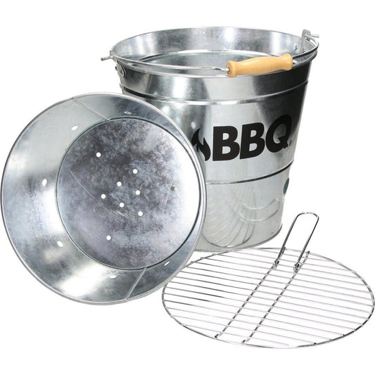 Bbq Emmer 26.5 Cm Metaal/Zilver