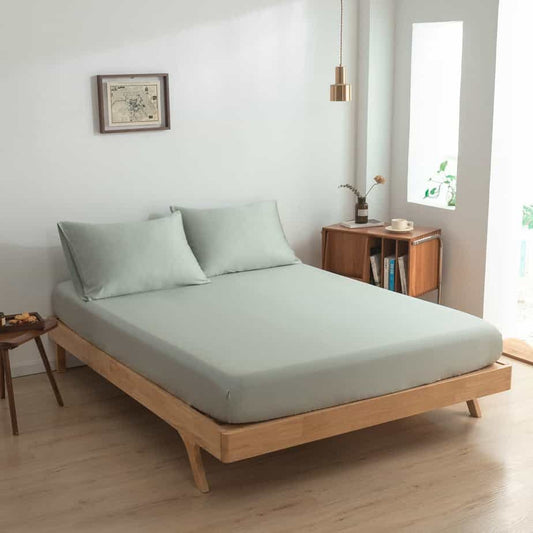 Boomba Bamboo baboe hoeslaken Boomba Bamboo Premium Hoeslaken – Sage Green