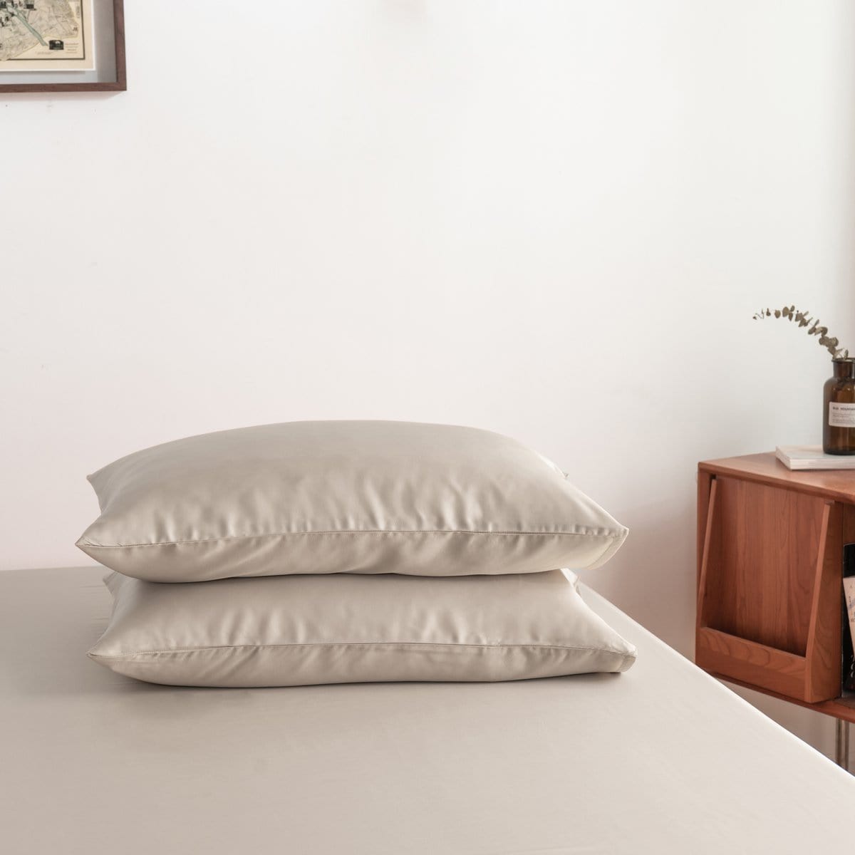Boomba Bamboo baboe kussensloop Boomba Bamboo Premium Kussenslopen – Soft Taupe (2 stuks)