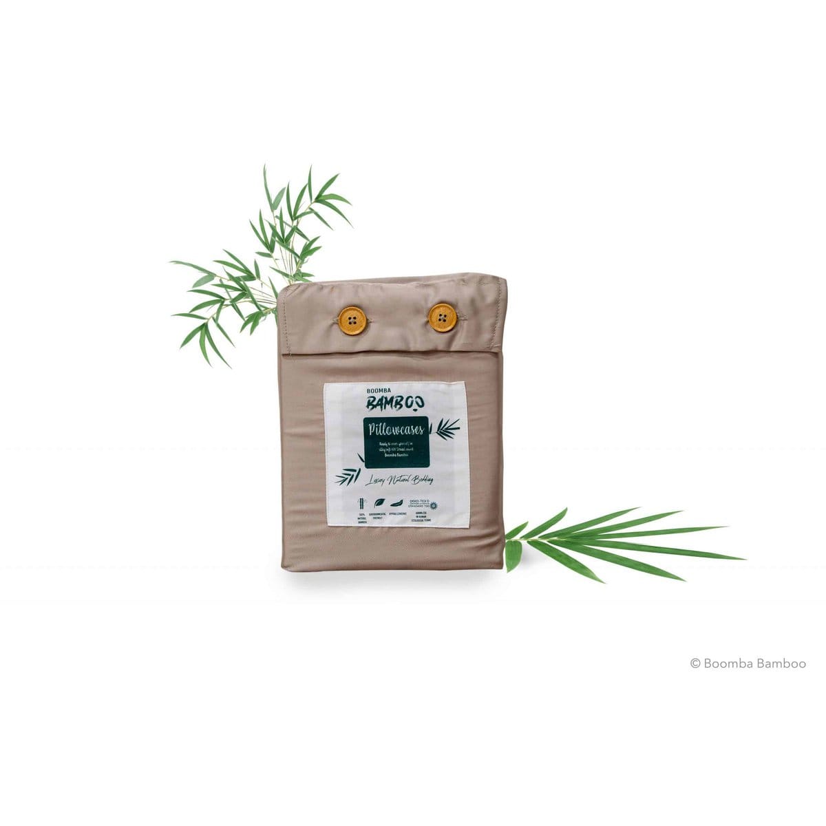 Boomba Bamboo baboe kussensloop Boomba Bamboo Premium Kussenslopen – Soft Taupe (2 stuks)