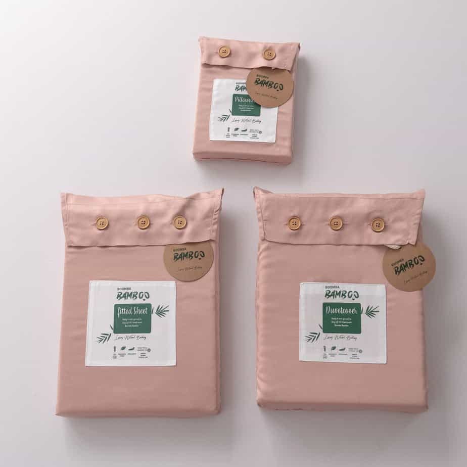 Boomba Bamboo bamboe dekbedovertrek Boomba Bamboo Premium Dekbedovertrek – Cuddle Pink – Knoopsluiting