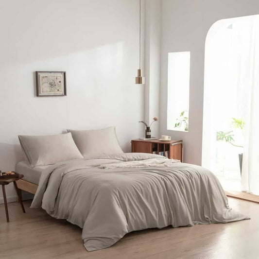 Boomba Bamboo bamboe dekbedovertrek Boomba Bamboo Premium Dekbedovertrek – Soft Taupe (diverse maten)