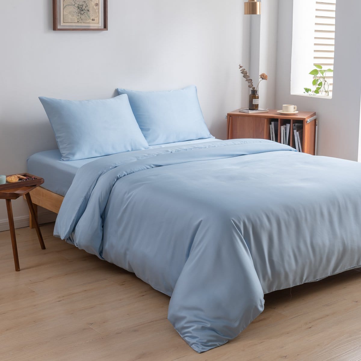 Boomba Bamboo bamboe dekbedovertrek Boomba Premium dekbedovertrek 100% bamboe Sky Blue