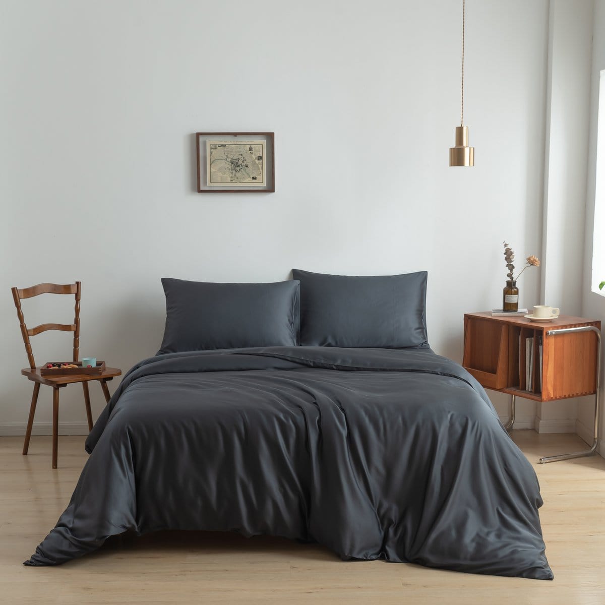 Boomba Bamboo bamboe dekbedovertrek Boomba Premium dekbedovertrek 100% bamboe Space blue