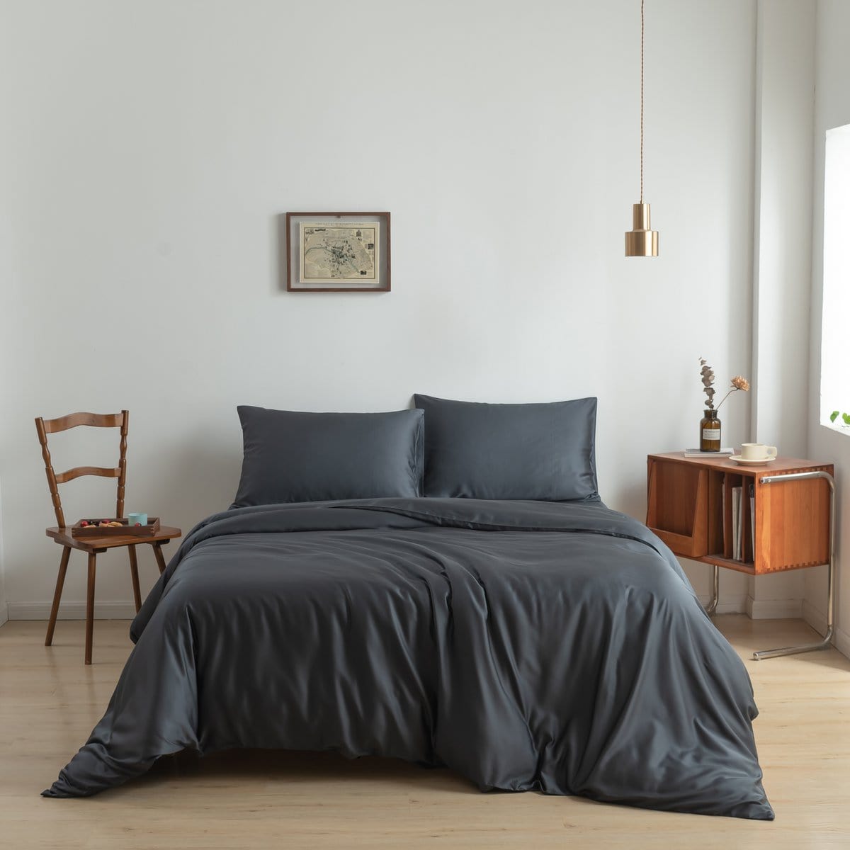 Boomba Bamboo bamboe dekbedovertrek Boomba Premium dekbedovertrek 100% bamboe Space blue