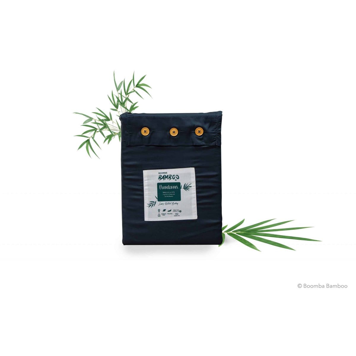 Boomba Bamboo bamboe dekbedovertrek Boomba Premium dekbedovertrek 100% bamboe Space blue