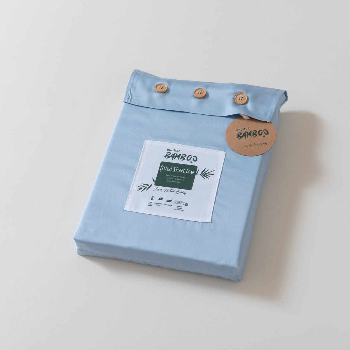 Boomba Bamboo bamboe hoeslaken Boomba Bamboo Premium Hoeslaken – Sky Blue