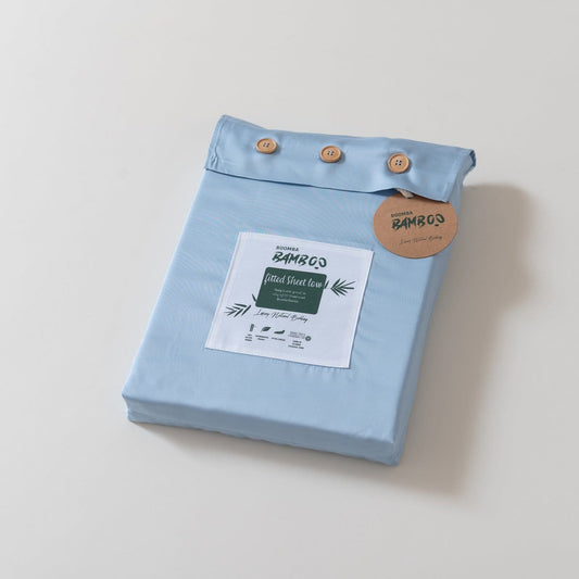 Boomba Bamboo bamboe hoeslaken Boomba Bamboo Premium Hoeslaken – Sky Blue