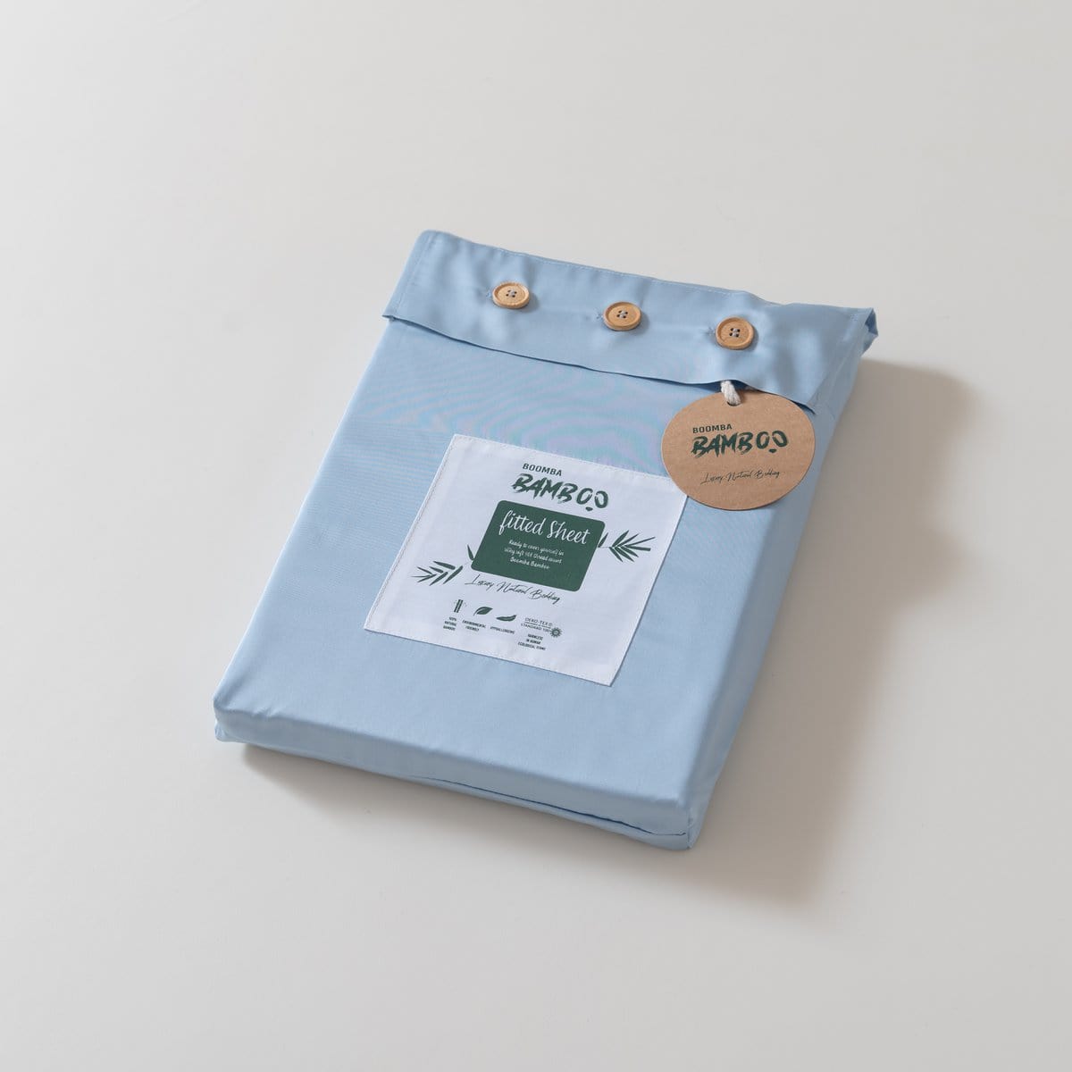 Boomba Bamboo bamboe hoeslaken Boomba Bamboo Premium Hoeslaken – Sky Blue (diverse maten)