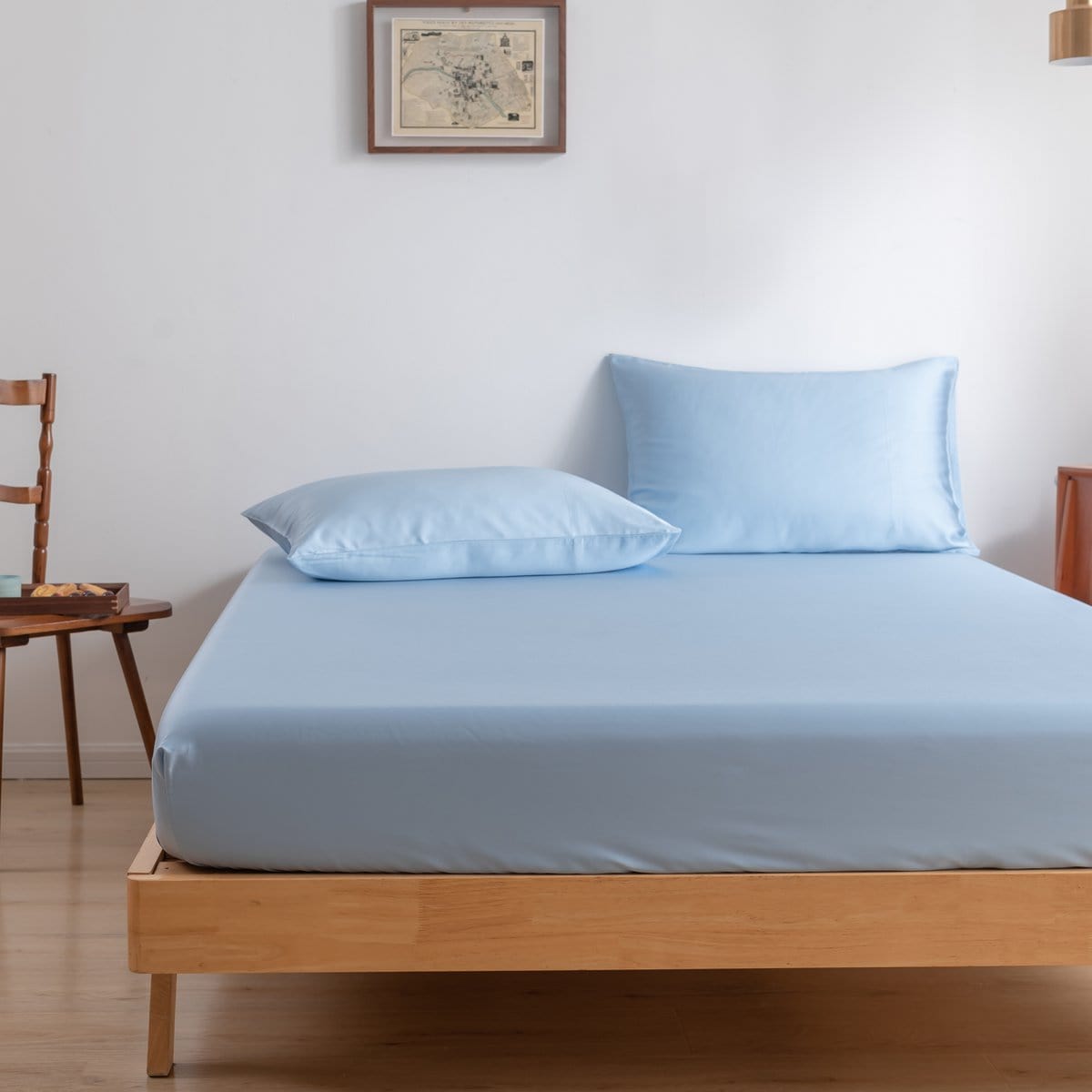 Boomba Bamboo bamboe hoeslaken Boomba Bamboo Premium Hoeslaken – Sky Blue (diverse maten)