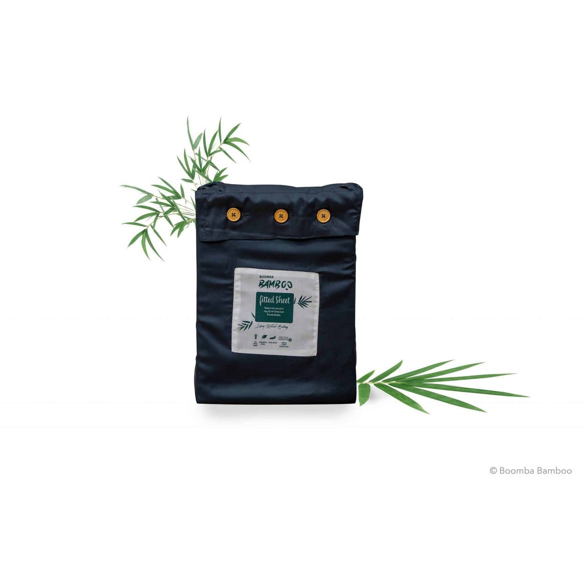 Boomba Bamboo bamboe hoeslaken Boomba Bamboo Premium Hoeslaken – Space Blue
