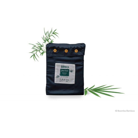 Boomba Bamboo bamboe hoeslaken Boomba Bamboo Premium Hoeslaken – Space Blue