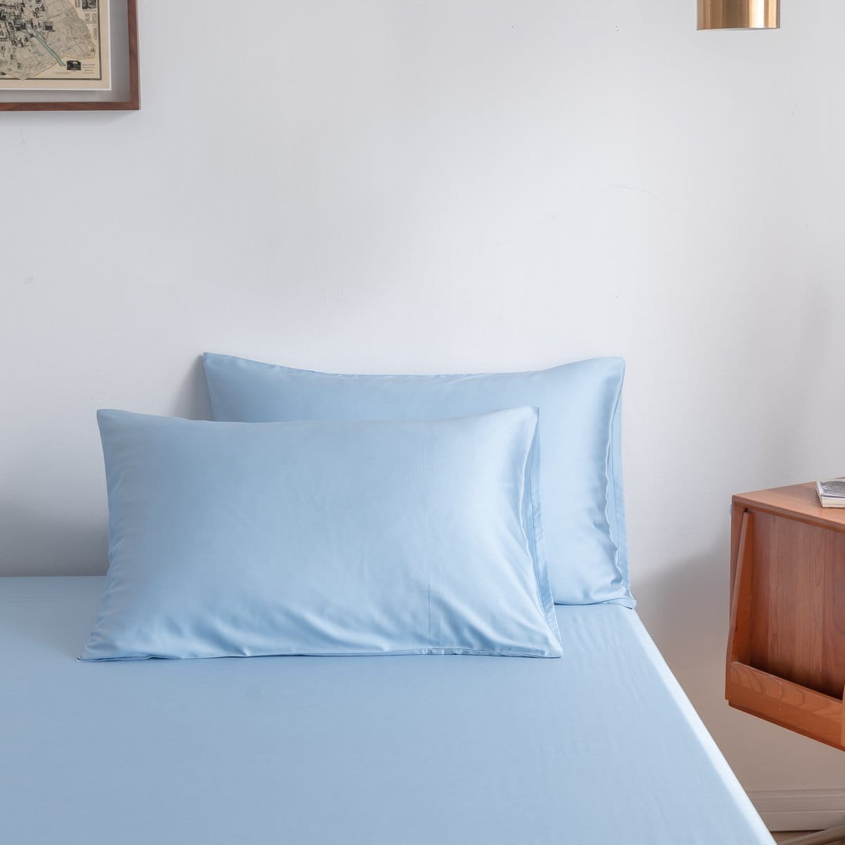 Boomba Bamboo bamboe kussensloop Boomba Premium bamboe kussenslopen 100% bamboe Sky Blue