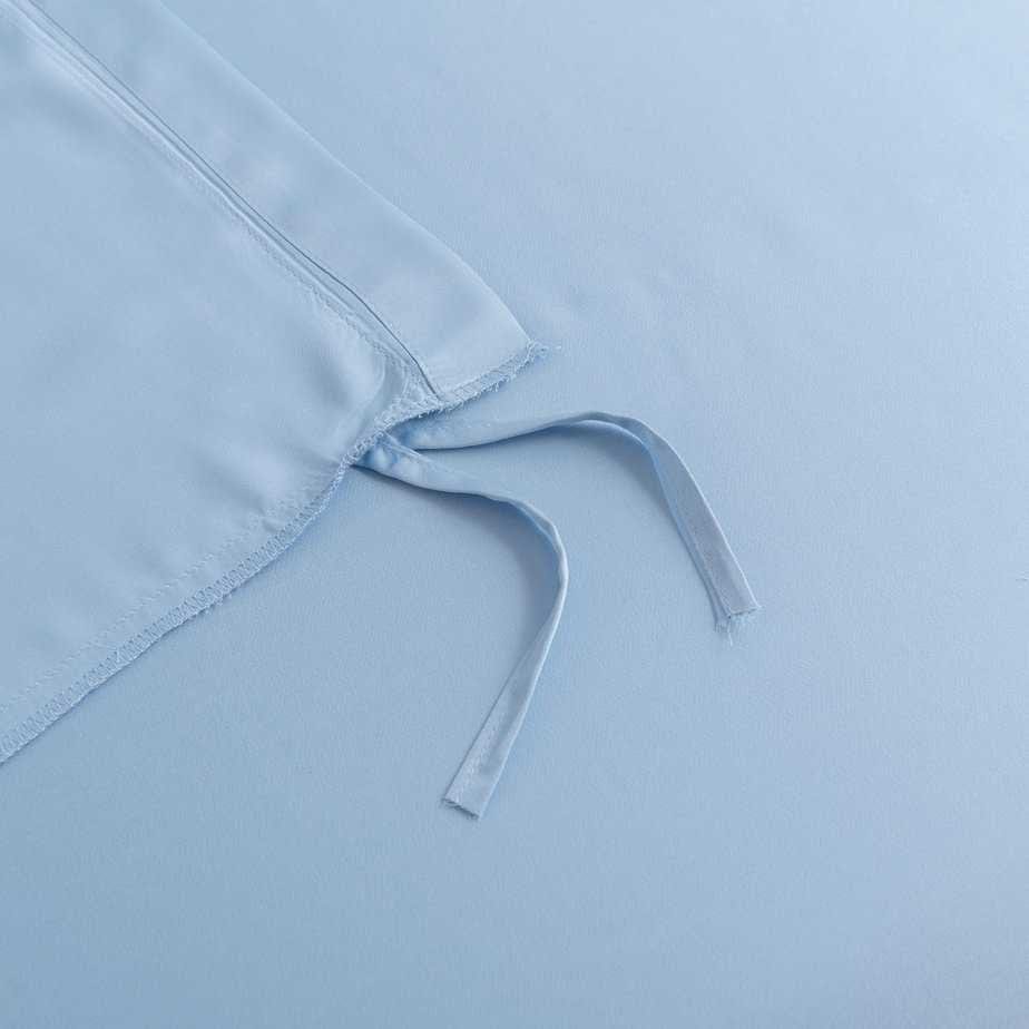 Boomba Bamboo beddengoed Boomba Premium dekbedovertrek 100% bamboe Sky Blue - Flessenhals instopstrook