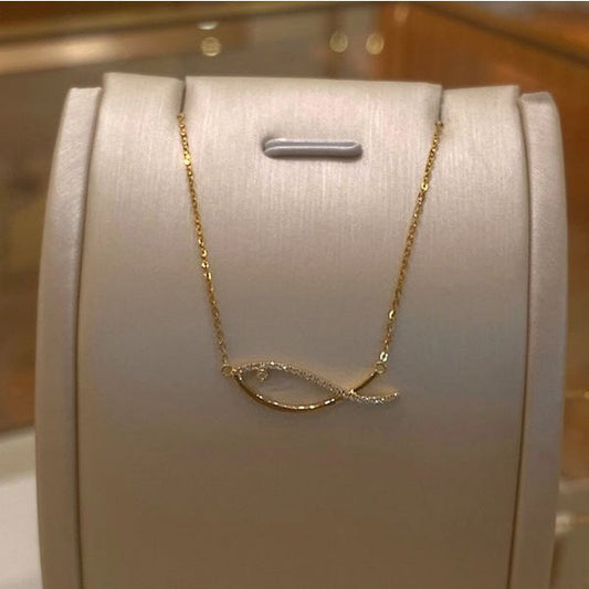CiCi'De Vis Ketting – Goud Vermeil | AAAA Zirkonia