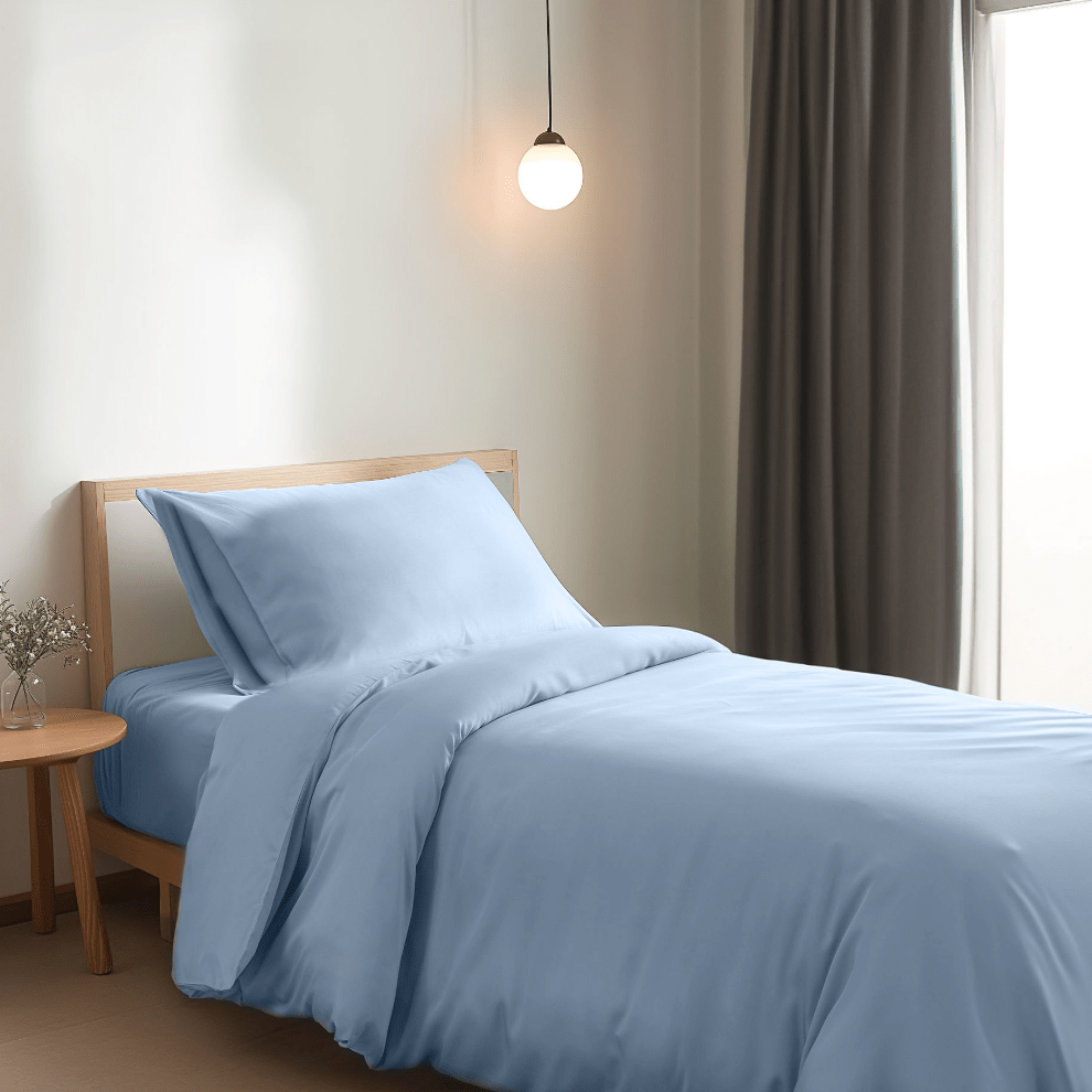 Eenpersoons Beddengoedset - Sky Blue - HUTWARE.NL