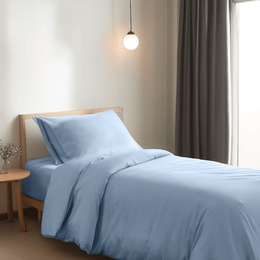 Eenpersoons Beddengoedset - Sky Blue - HUTWARE.NL
