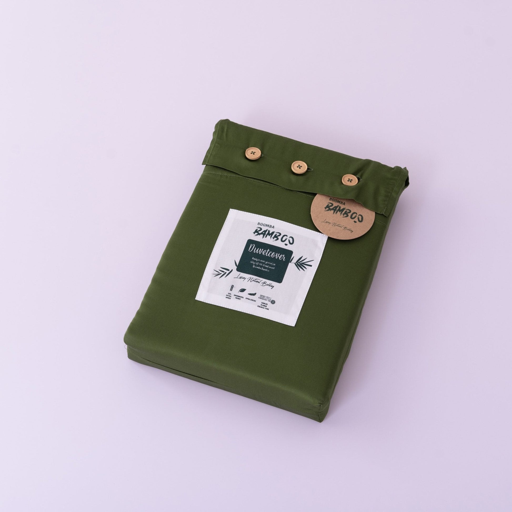 Eenpersoons beddengoedset XL - Deep Moss - HUTWARE.NL