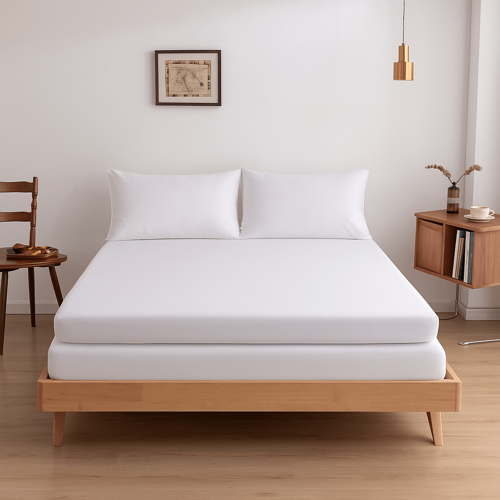 Hoeslaken (splittopper) - Coco White - Premium - HUTWARE.NL