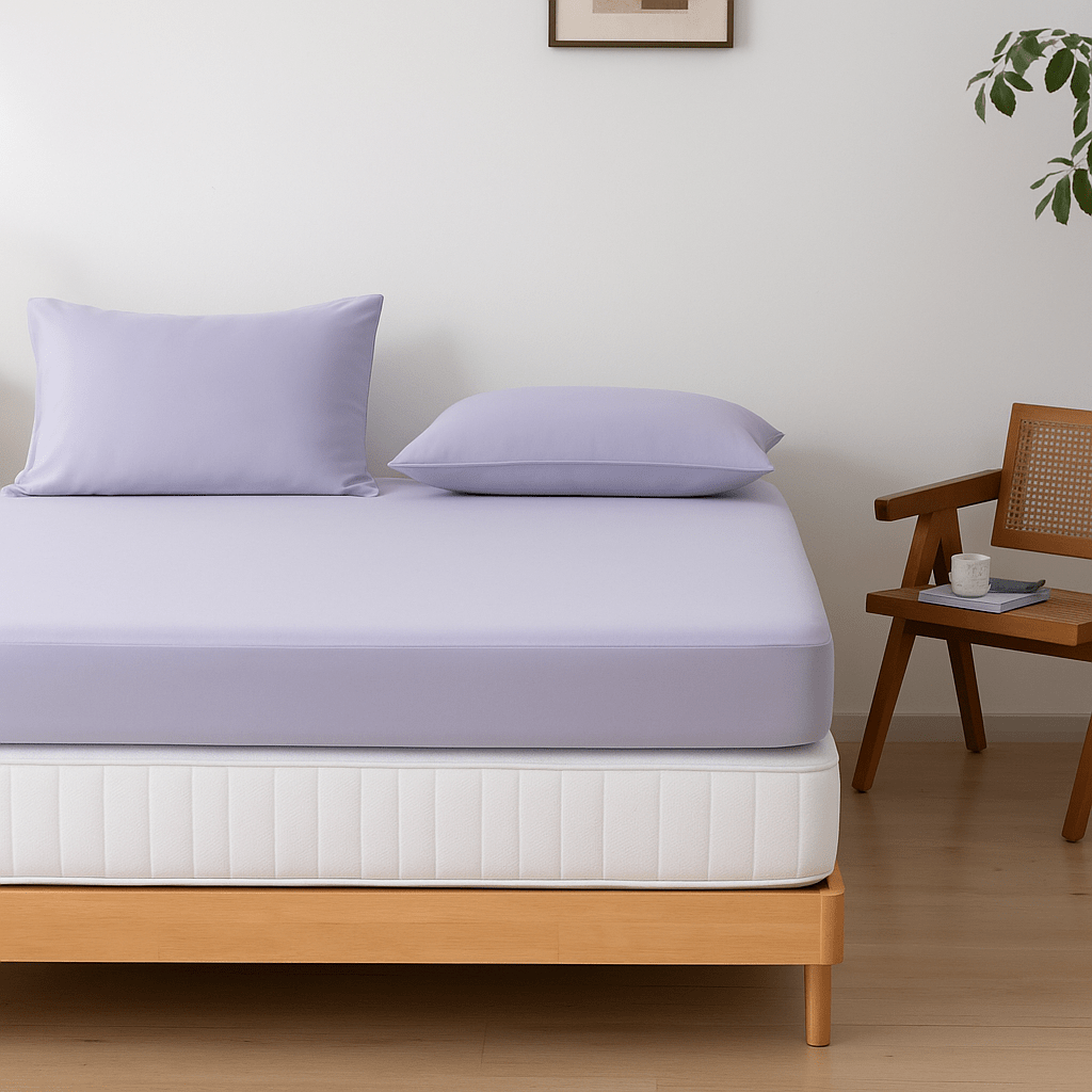 Hoeslaken (Topdekmatras) - Lavender Mist - Premium - HUTWARE.NL