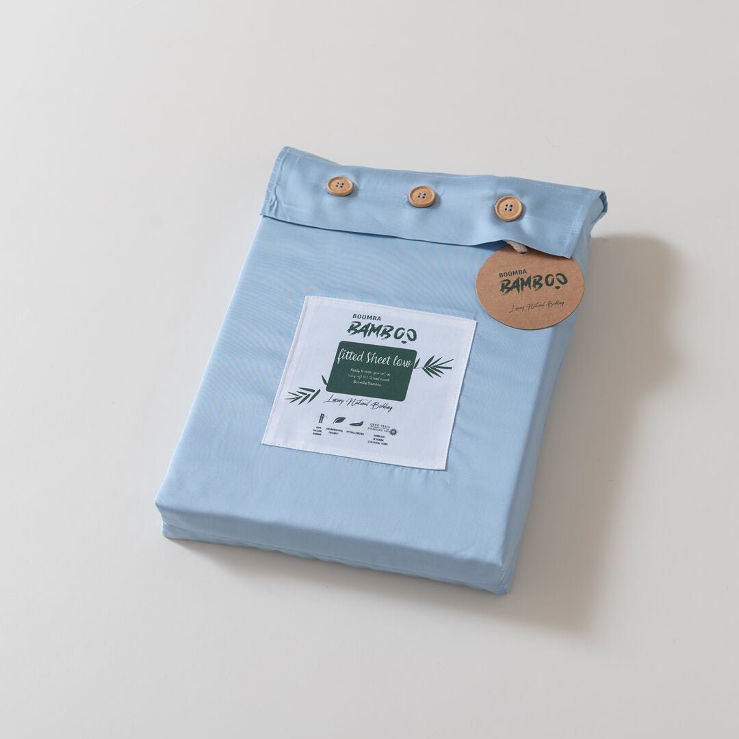 Hoeslaken (Topdekmatras) - Sky Blue - Premium - HUTWARE.NL