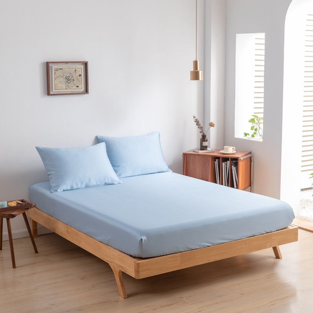 Hoeslaken (Topdekmatras) - Sky Blue - Premium - HUTWARE.NL
