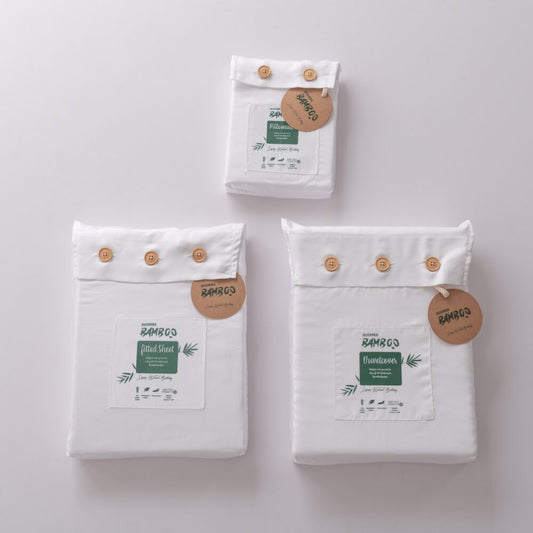 Tweepersoons Beddengoedset M - Coco White - HUTWARE.NL