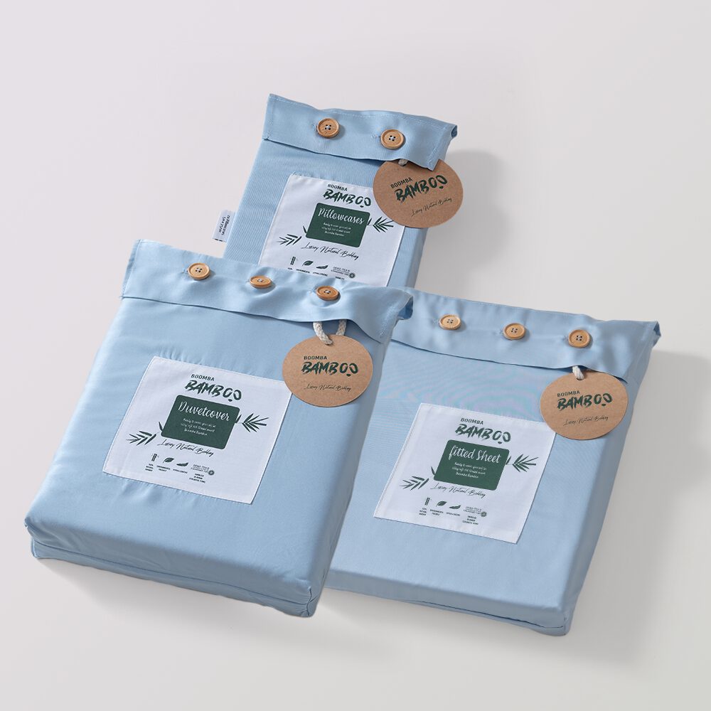 Tweepersoons beddengoedset XL - Sky Blue - HUTWARE.NL